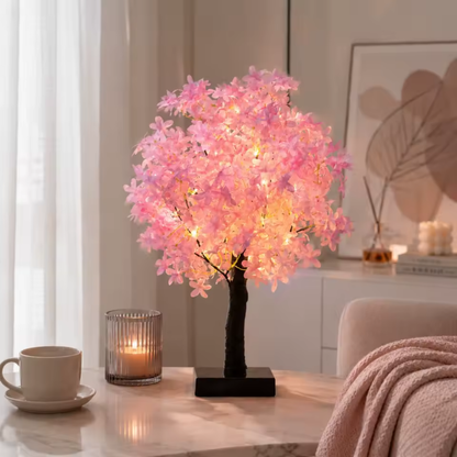 Pink Cherry Blossom Tree Lamp